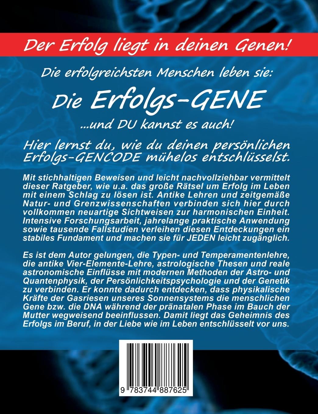 Rückseite: 9783744887625 | Die Erfolgs-Gene | Joseph Danner | Taschenbuch | 252 S. | Deutsch