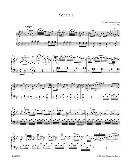 Bild: 9790260107625 | Sämtliche Sonaten für Clavier, Partitur | Frantisek Xaver Dusek | Buch