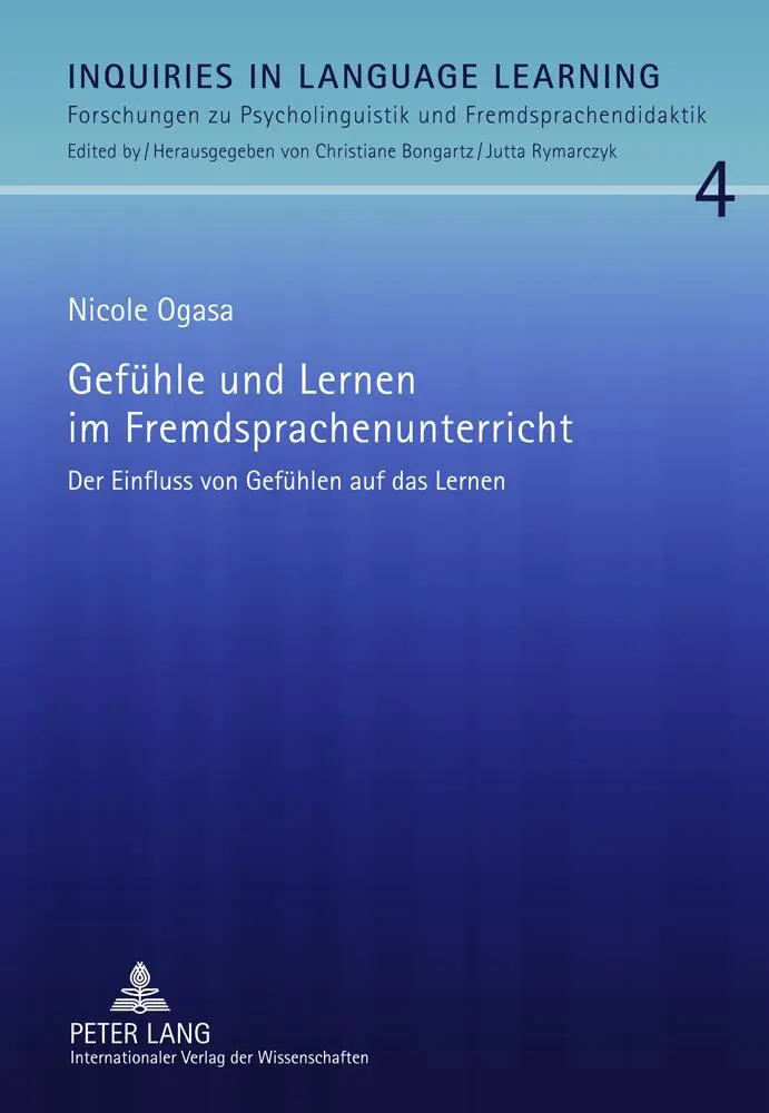 Cover: 9783631607725 | Gefühle und Lernen im Fremdsprachenunterricht | Nicole Ogasa | Buch