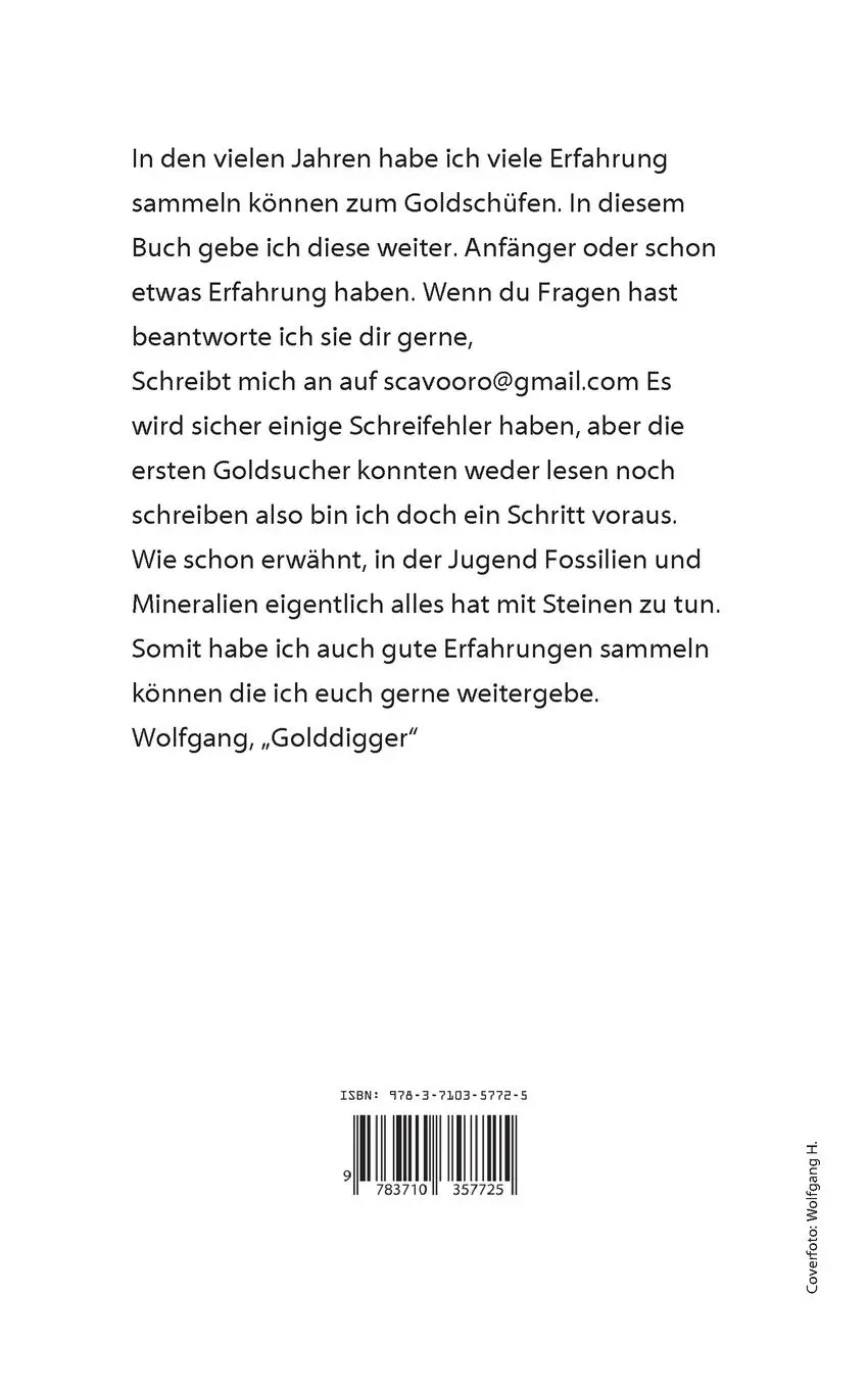 Rückseite: 9783710357725 | Goldfibel | goldschürfen leicht gemacht | wolf" | Taschenbuch | 62 S.