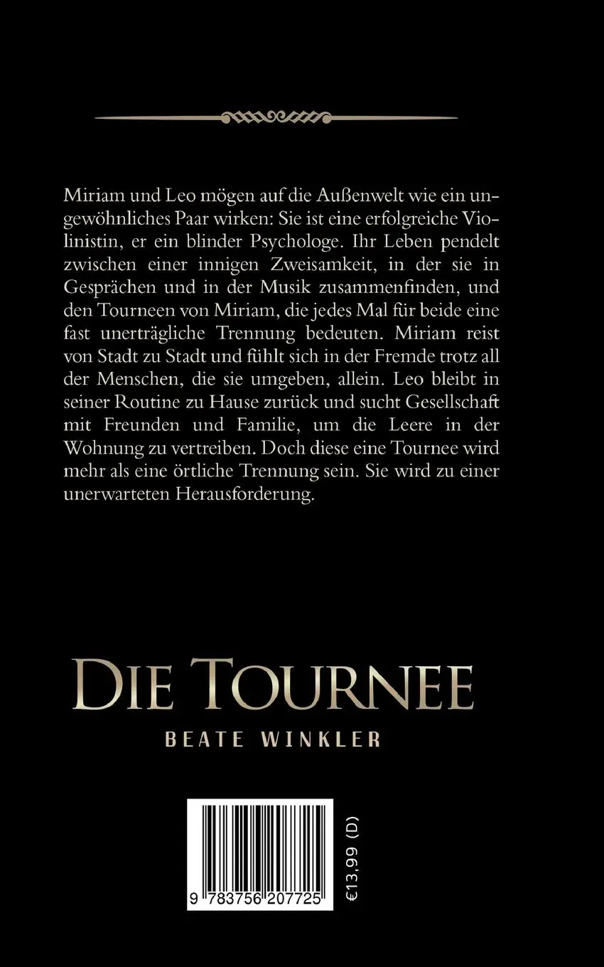 Rückseite: 9783756207725 | Die Tournee | Beate Winkler | Taschenbuch | 384 S. | Deutsch | 2022