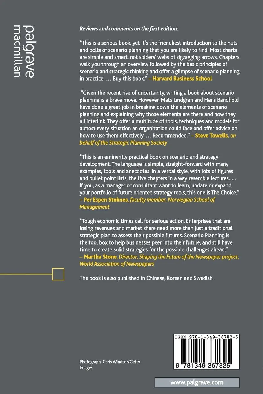 Rückseite: 9781349367825 | Scenario Planning - Revised and Updated | Mats Lindgren (u. a.) | Buch