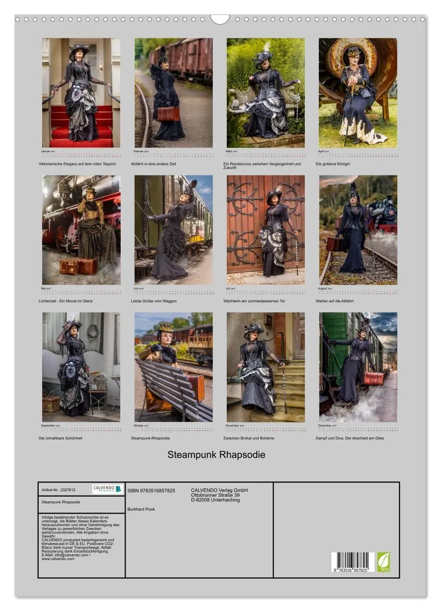 Bild: 9783516857825 | Steampunk Rhapsodie (Wandkalender 2027 DIN A2 hoch), CALVENDO...
