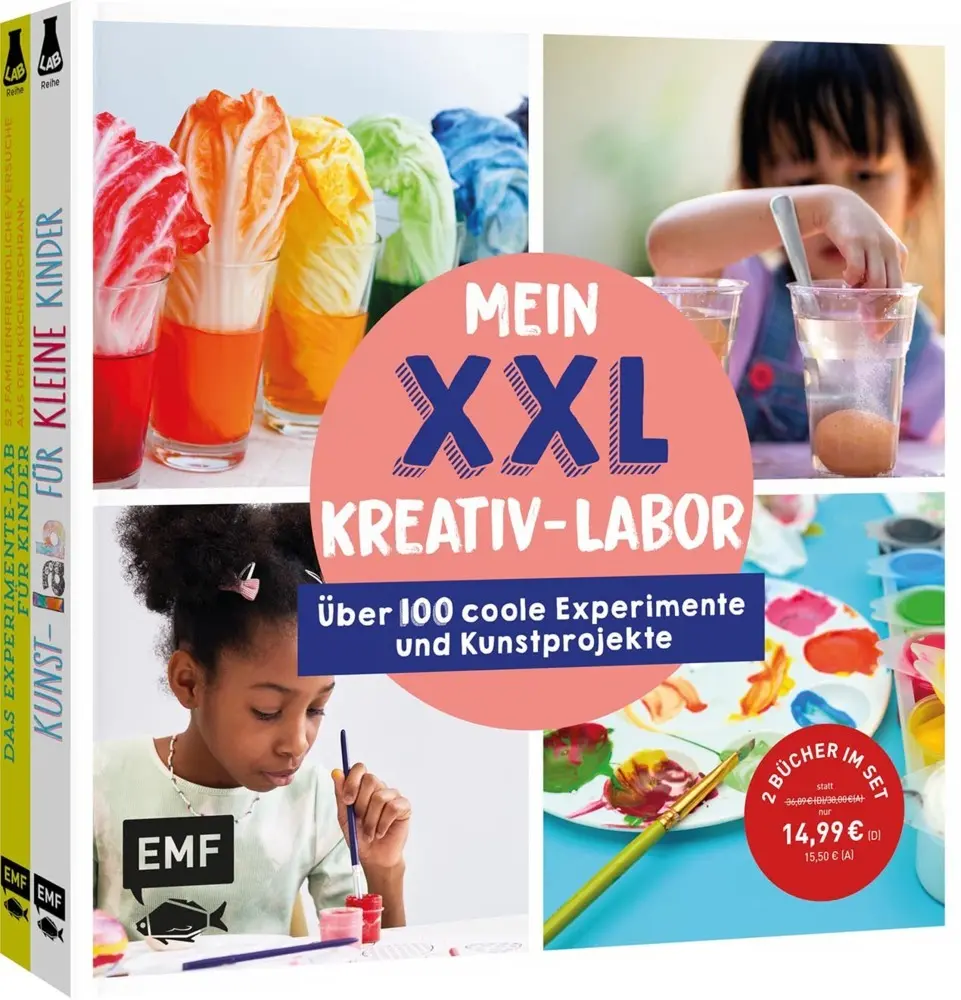 Cover: 9783745927825 | Mein buntes XXL-Kreativ-Labor - Zwei Bücher im Bundle: Über 100...