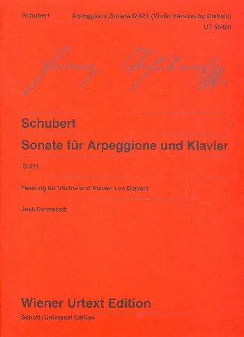 Cover: 9783850557825 | Sonata D821 (Cello) | Franz Schubert | Buch | Wiener Urtext Edition