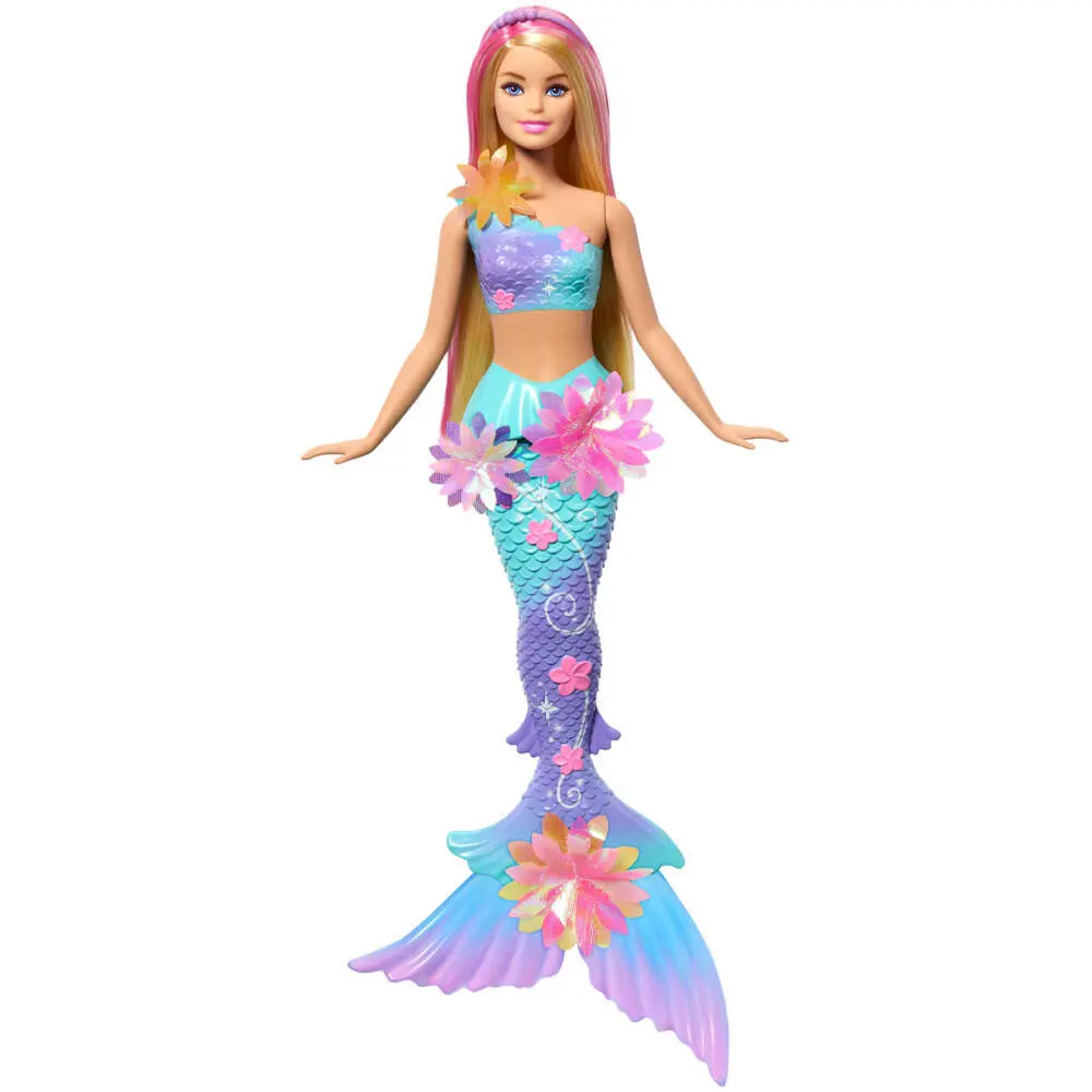 Bild: 194735287925 | Barbie Meerjungfrau mit magischen Blüten blond | Blister | JDM72