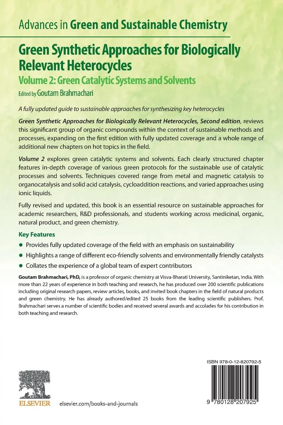 Rückseite: 9780128207925 | Green Synthetic Approaches for Biologically Relevant Heterocycles