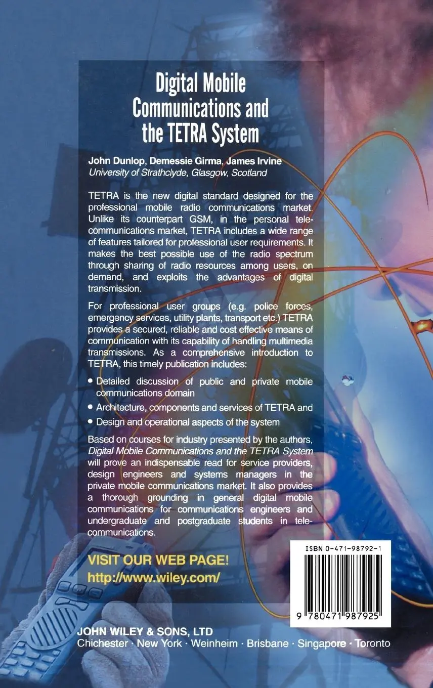 Rückseite: 9780471987925 | Digital Mobile Communications and the Tetra System | Dunlop (u. a.)