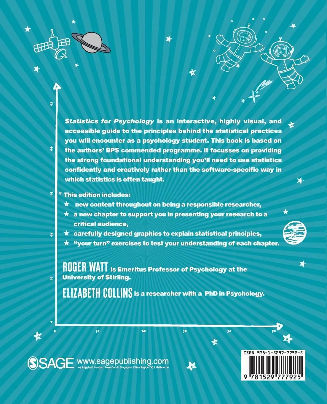 Rückseite: 9781529777925 | Statistics for Psychology | A Beginner's Guide | Roger Watt (u. a.)