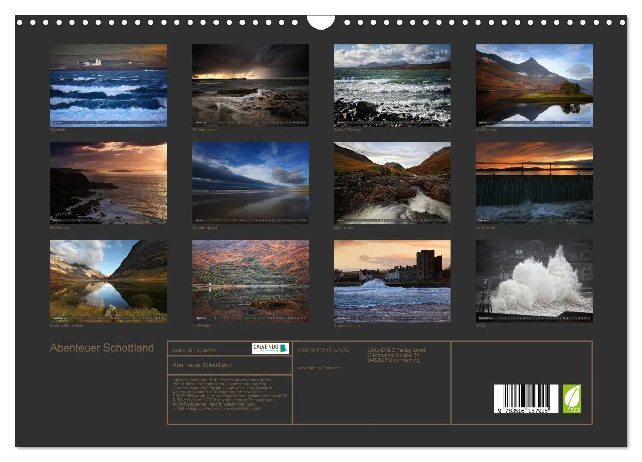 Bild: 9783516157925 | Abenteuer Schottland (Wandkalender 2026 DIN A3 quer), CALVENDO...