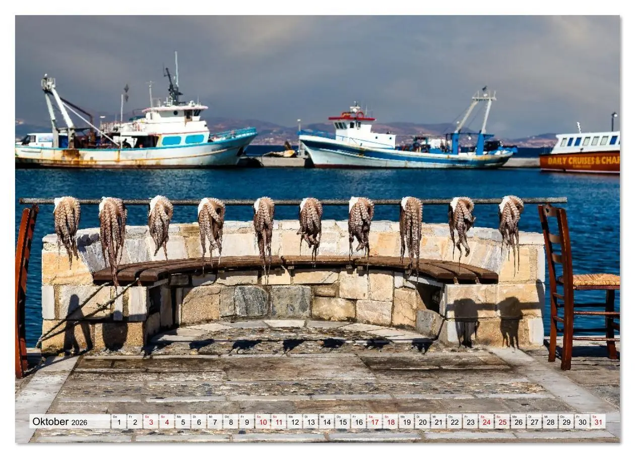 Bild: 9783516607925 | Die Insel Naxos - Ein Traum in blau und weiß (Wandkalender 2026 DIN...
