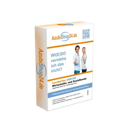 Cover: 9783961597925 | AzubiShop24.de Lernkarten Wirtschafts- und Sozialkunde Kauffrau für...
