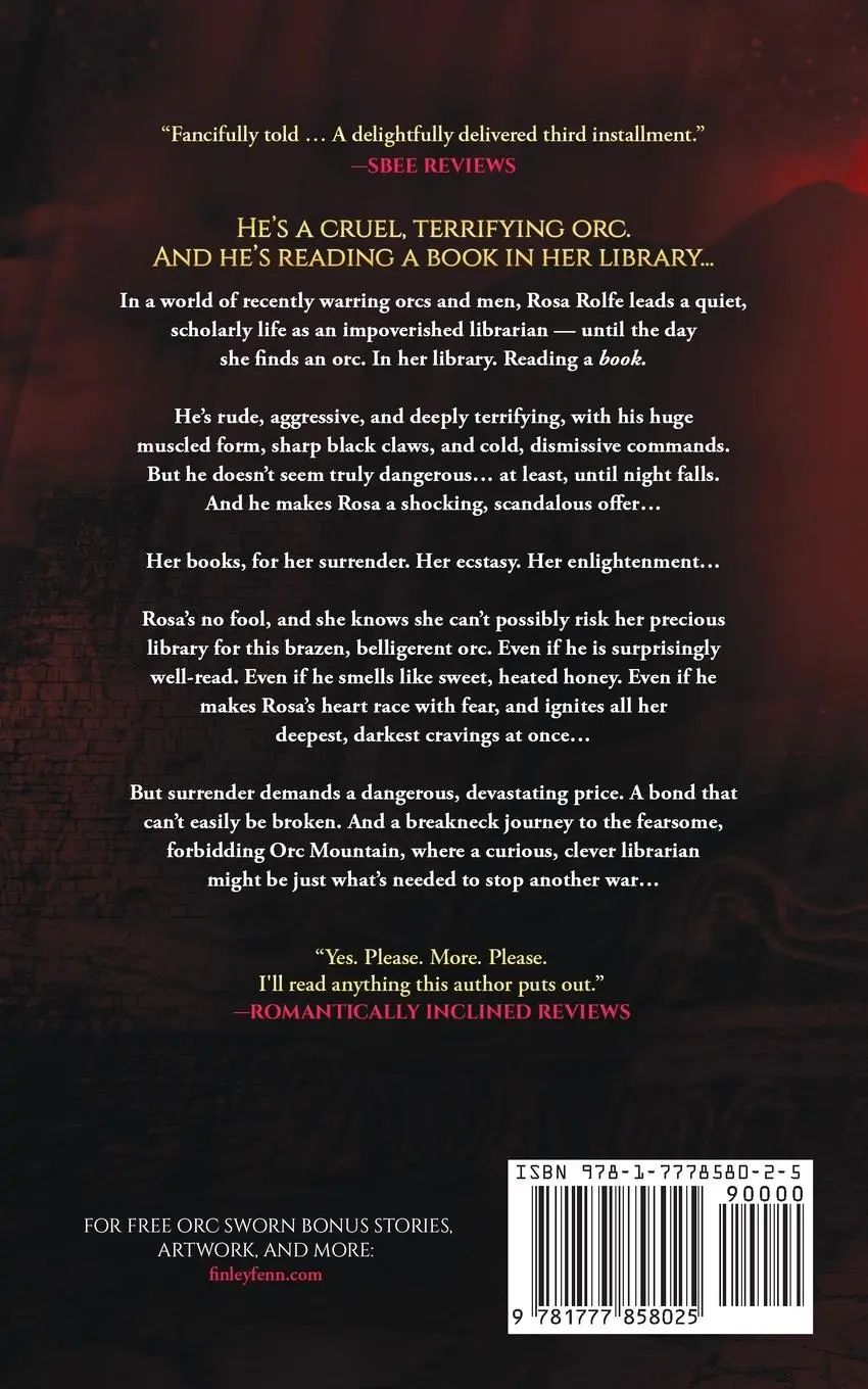 Rückseite: 9781777858025 | The Librarian and the Orc | A Monster Fantasy Romance | Finley Fenn