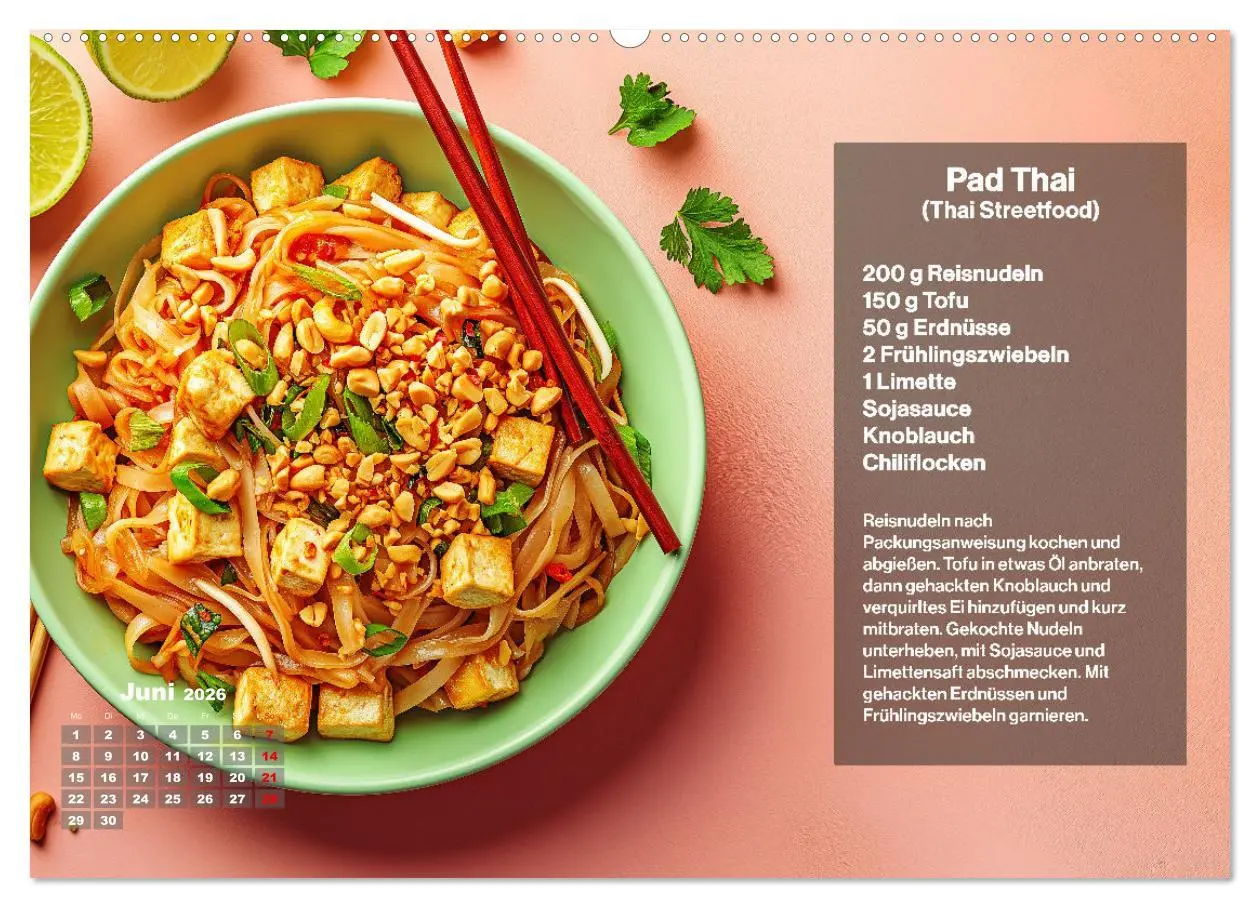 Bild: 9783457338025 | Streetfood Kalender - Einfache Rezepte aus den Straßenküchen der...