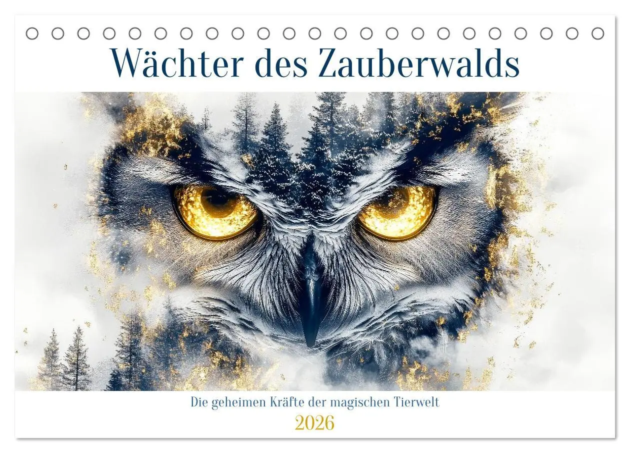 Cover: 9783457648025 | Wächter des Zauberwaldes (Tischkalender 2026 DIN A5 quer), CALVENDO...
