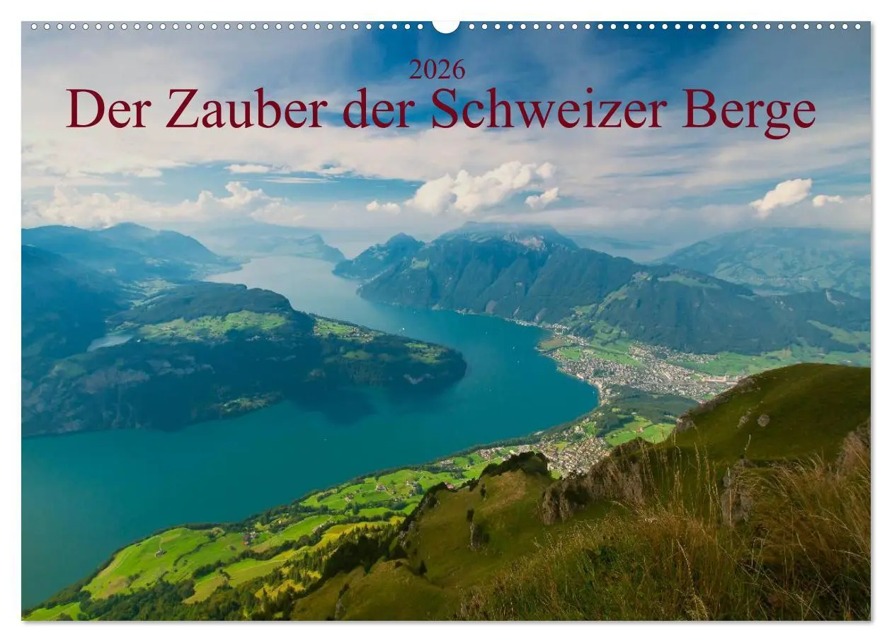 Cover: 9783516118025 | Der Zauber der Schweizer Berge (Wandkalender 2026 DIN A2 quer),...