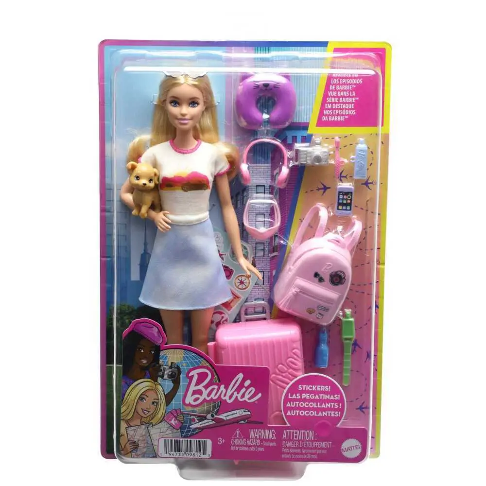 Cover: 194735098125 | Barbie Travel Barbie | In Blister | HJY18 | 2023 | Mattel