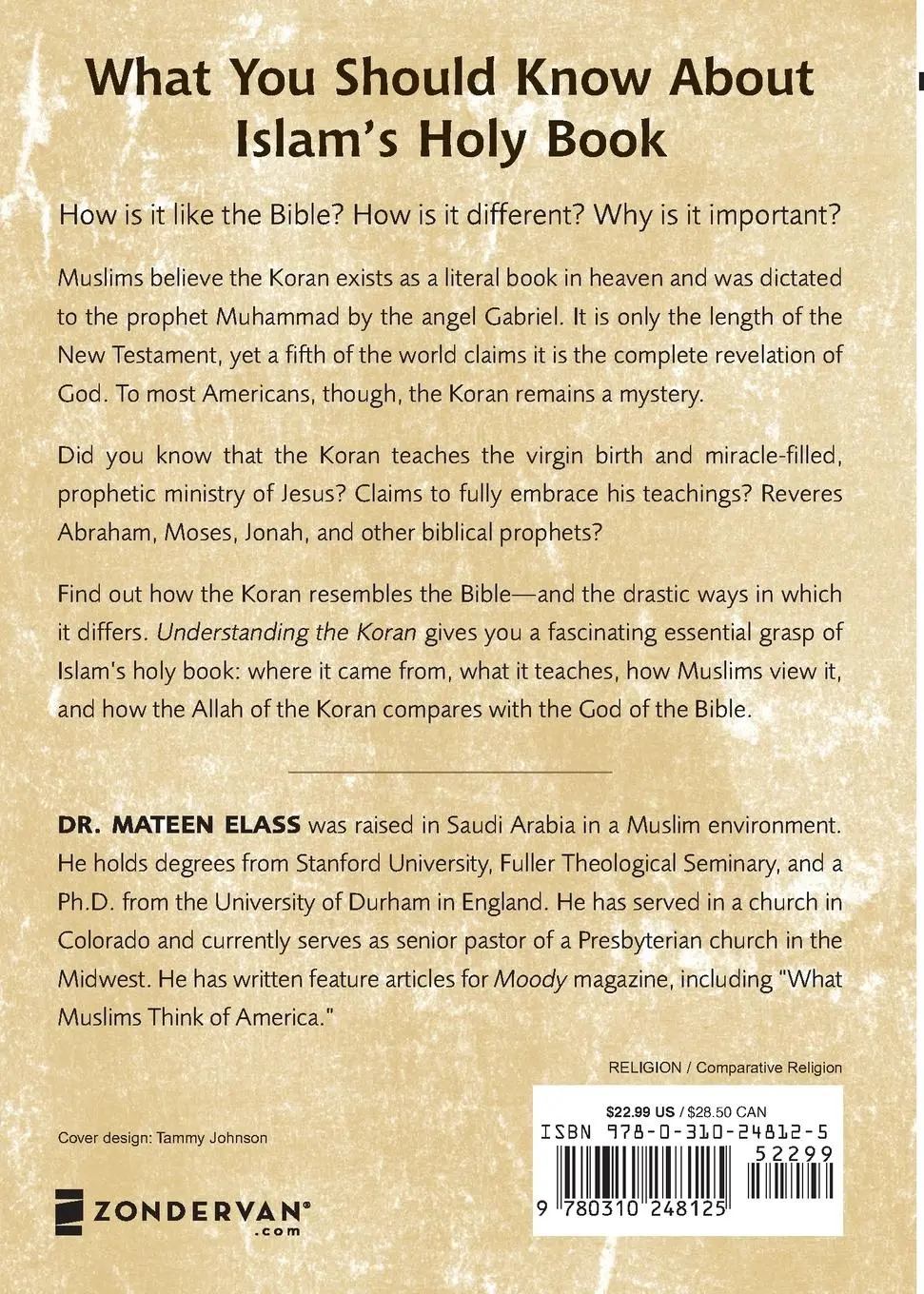 Rückseite: 9780310248125 | Understanding the Koran | Mateen Elass | Taschenbuch | Englisch | 2004