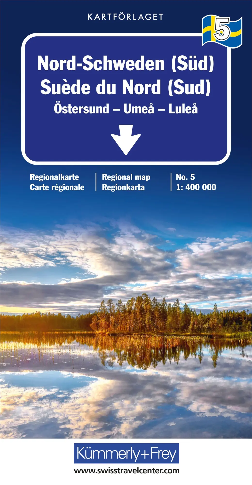 Cover: 9783259018125 | Nord-Schweden (Süd) Nr. 05 Regionalkarte Schweden 1:400 000 | AG