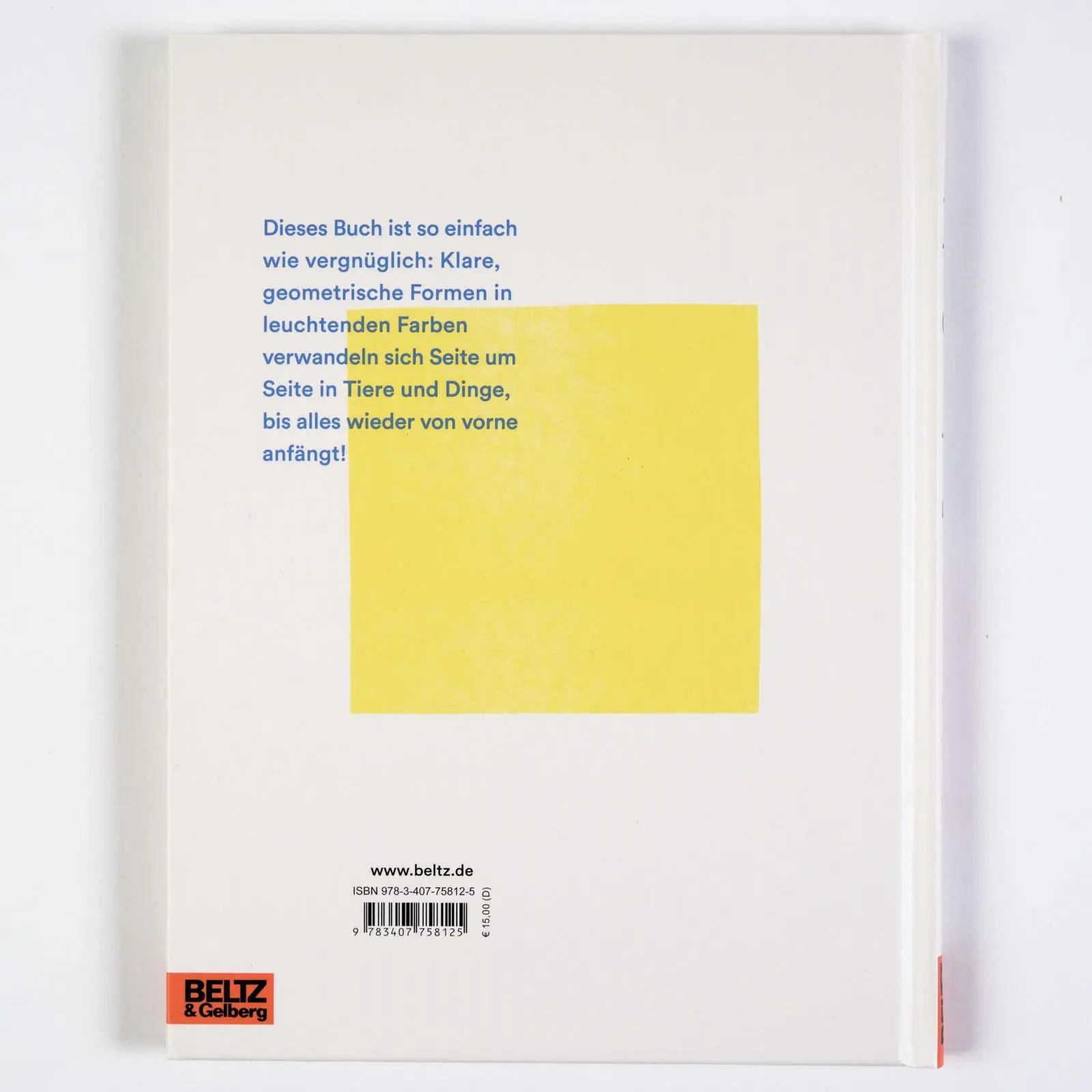 Rückseite: 9783407758125 | Rund ums Quadrat | Vierfarbiges Bilderbuch | Judith Vanistendael