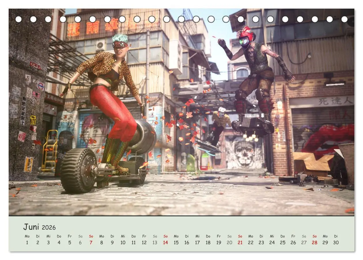Bild: 9783457638125 | Science Fiction Cyberpunk (Tischkalender 2026 DIN A5 quer),...