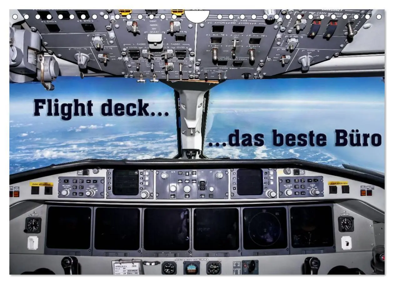 Cover: 9783457948125 | Flight deck - das beste Büro (Wandkalender 2026 DIN A4 quer),...