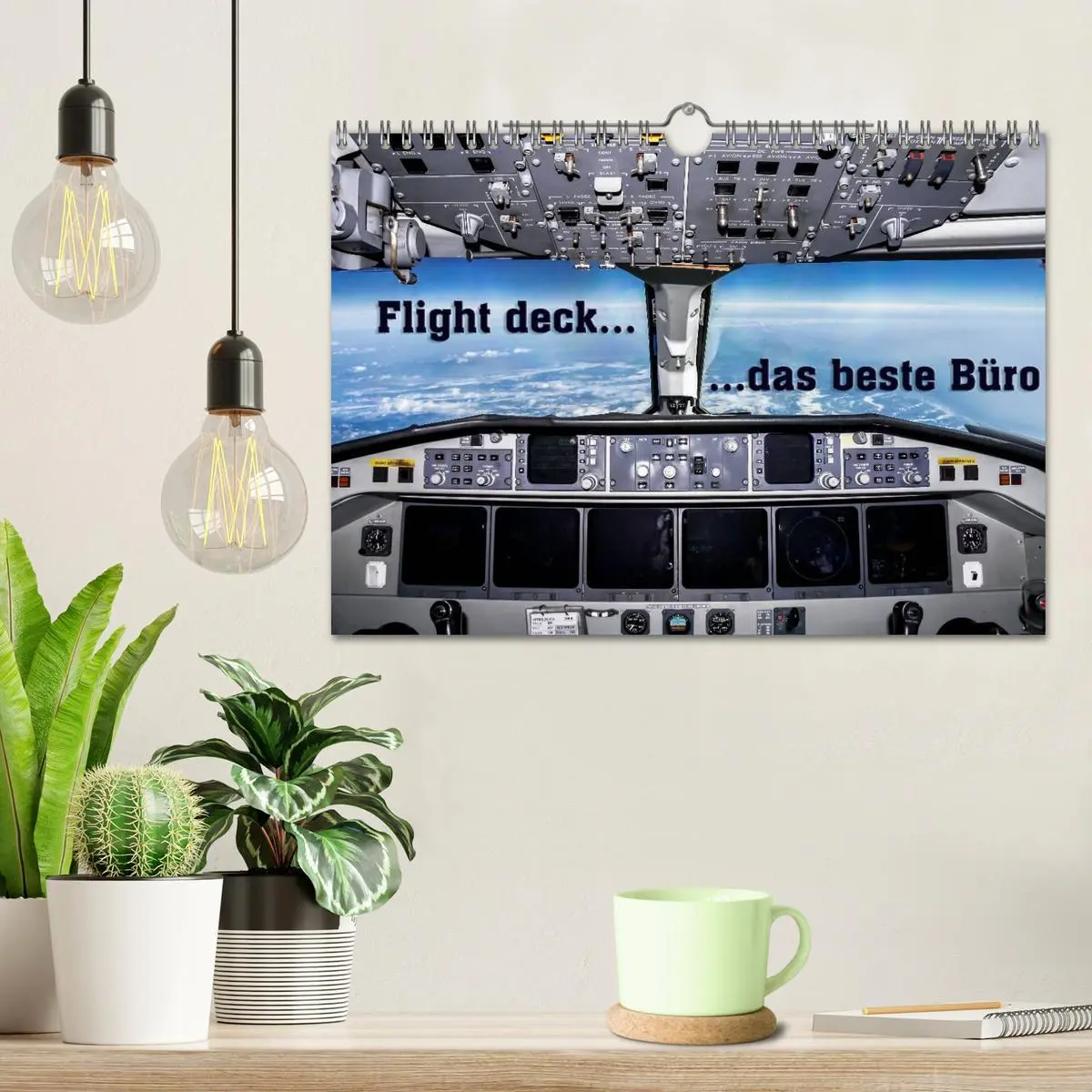 Bild: 9783457948125 | Flight deck - das beste Büro (Wandkalender 2026 DIN A4 quer),...