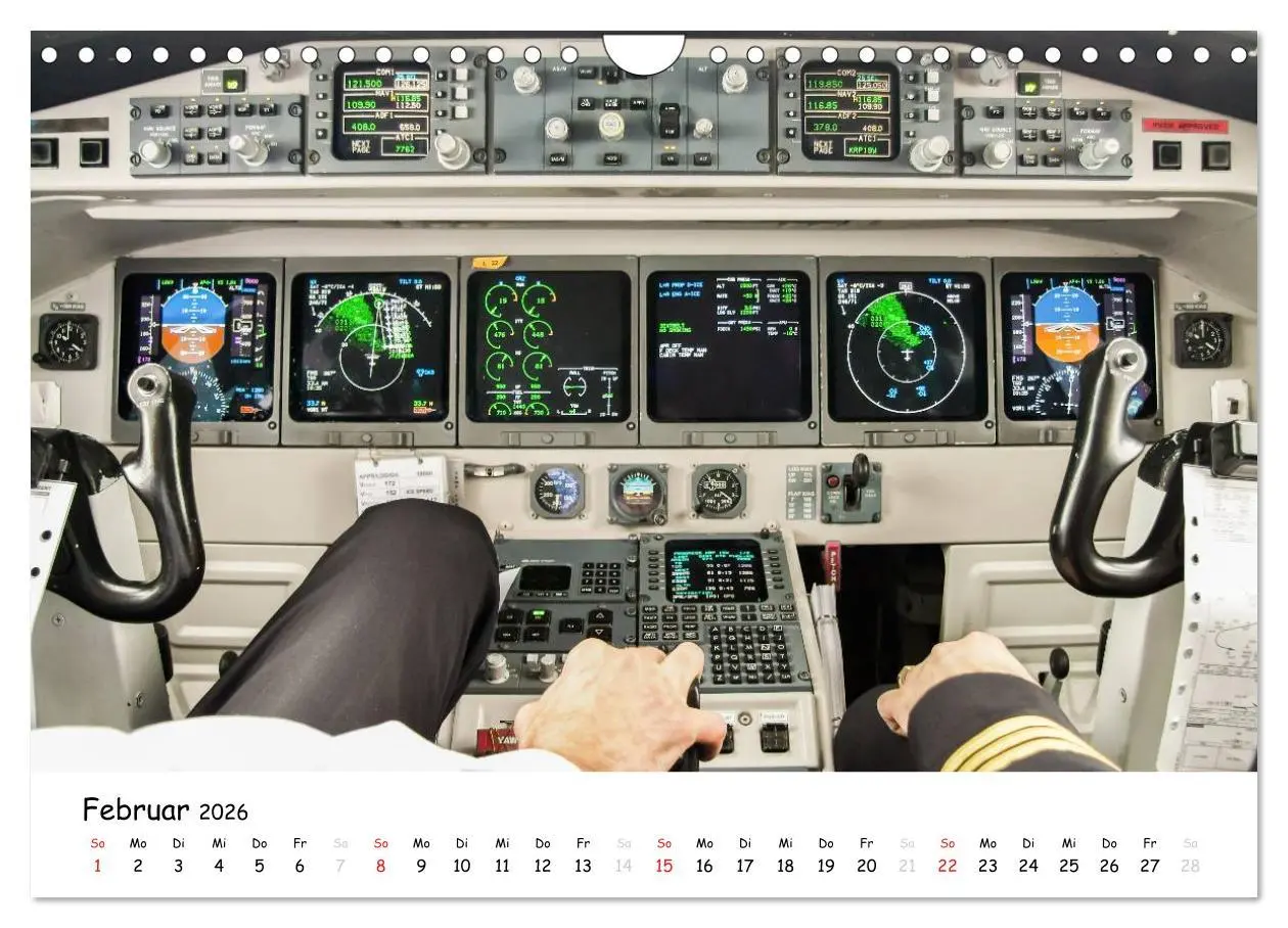 Bild: 9783457948125 | Flight deck - das beste Büro (Wandkalender 2026 DIN A4 quer),...