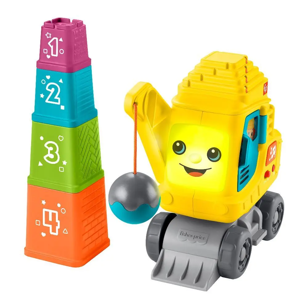 Bild: 194735228225 | Fisher-Price Count &amp; Stack Crane | Offene Verpackung | HXF48 | 2024