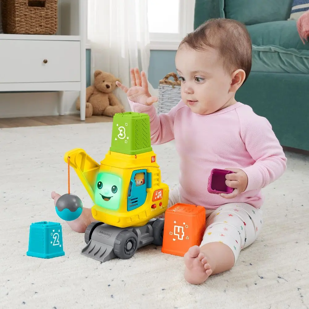 Bild: 194735228225 | Fisher-Price Count &amp; Stack Crane | Offene Verpackung | HXF48 | 2024