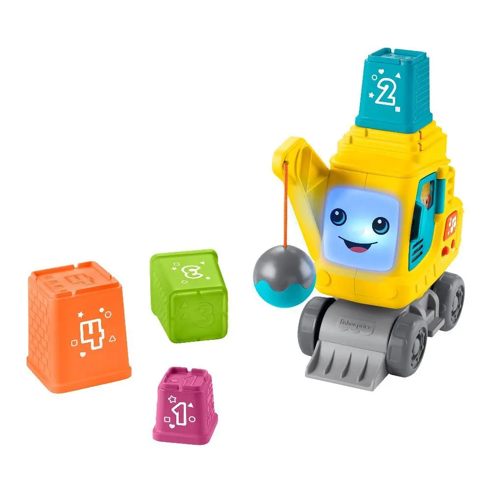 Bild: 194735228225 | Fisher-Price Count &amp; Stack Crane | Offene Verpackung | HXF48 | 2024