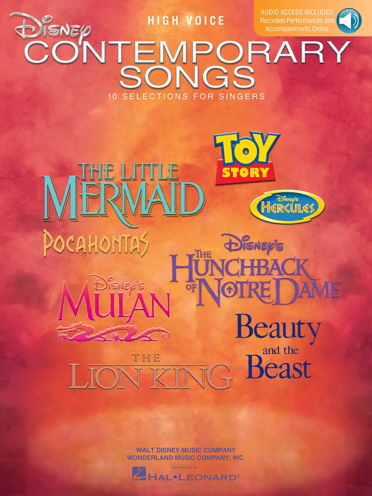 Cover: 884088078225 | Disney Contemporary Songs | Vocal Collection | Buch + Online-Audio