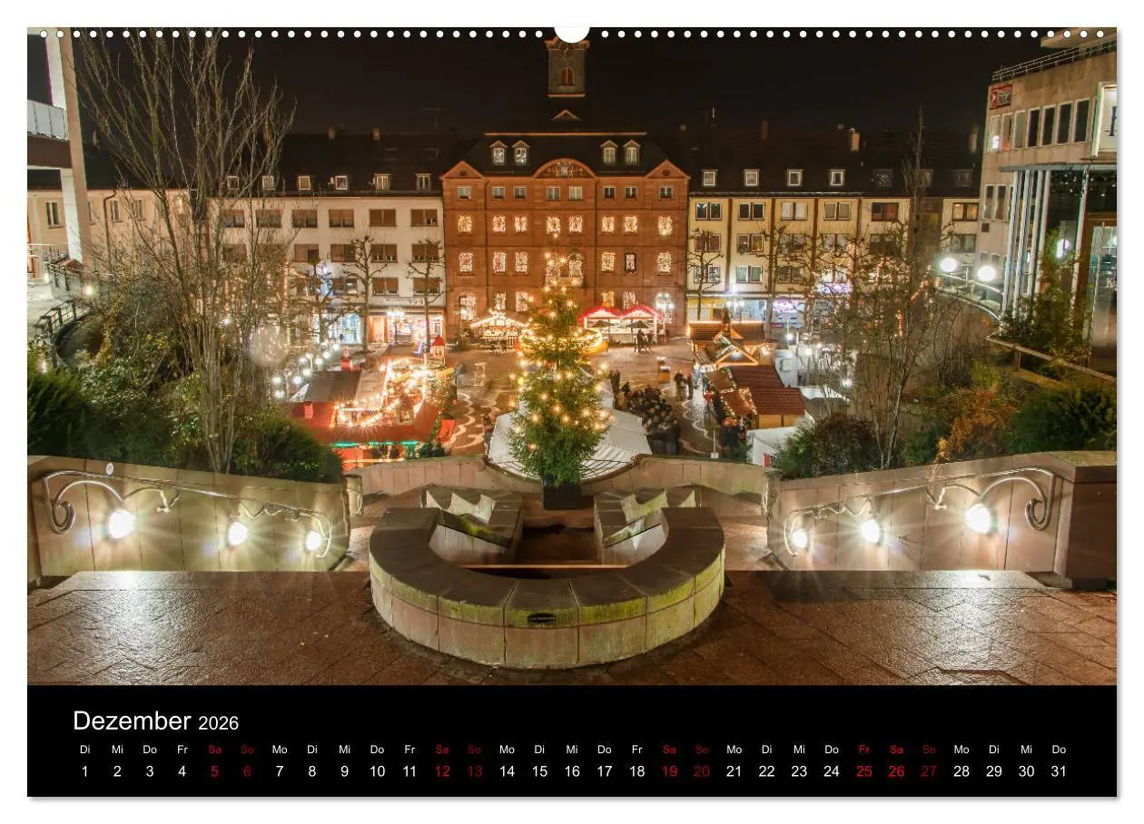 Bild: 9783457868225 | Pirmasens bei Nacht (Wandkalender 2026 DIN A2 quer), CALVENDO...
