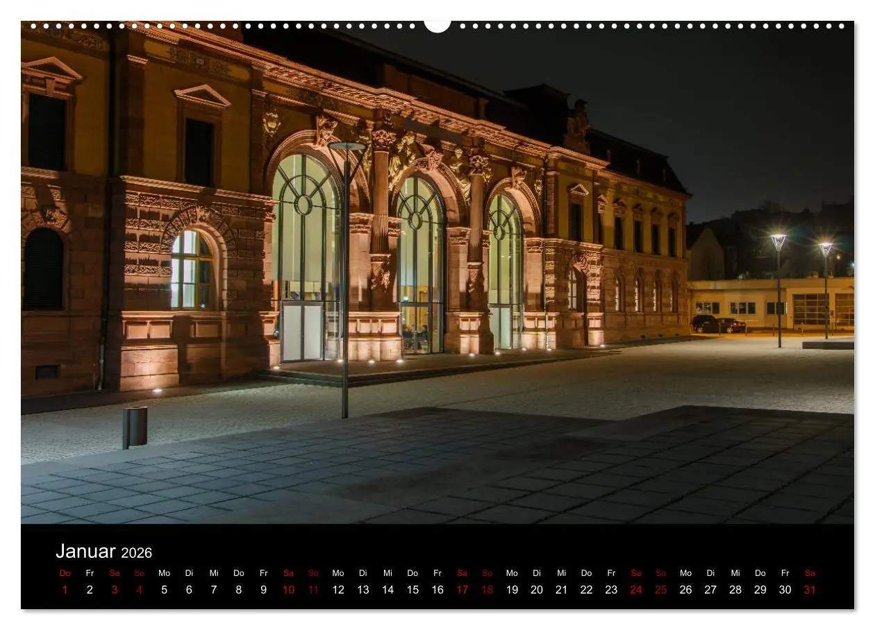 Bild: 9783457868225 | Pirmasens bei Nacht (Wandkalender 2026 DIN A2 quer), CALVENDO...