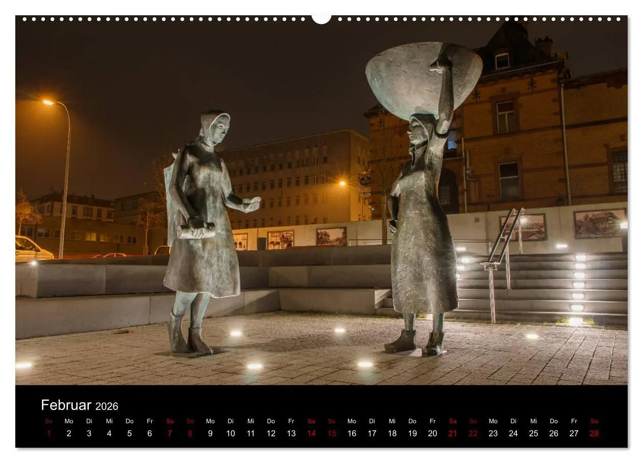 Bild: 9783457868225 | Pirmasens bei Nacht (Wandkalender 2026 DIN A2 quer), CALVENDO...