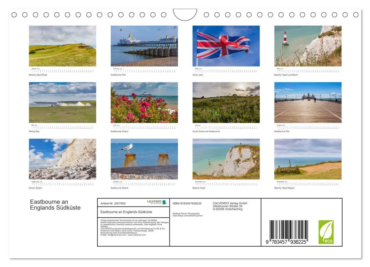 Bild: 9783457938225 | Eastbourne an Englands Südküste (Wandkalender 2026 DIN A4 quer),...