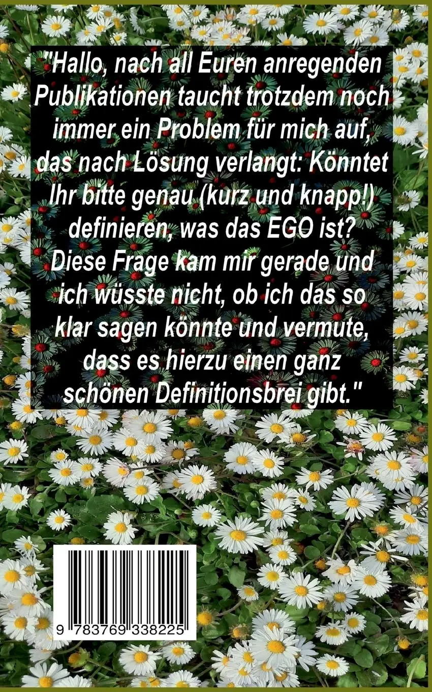 Rückseite: 9783769338225 | Das eingebildete Ego | Peter Zellin (u. a.) | Taschenbuch | 28 S.