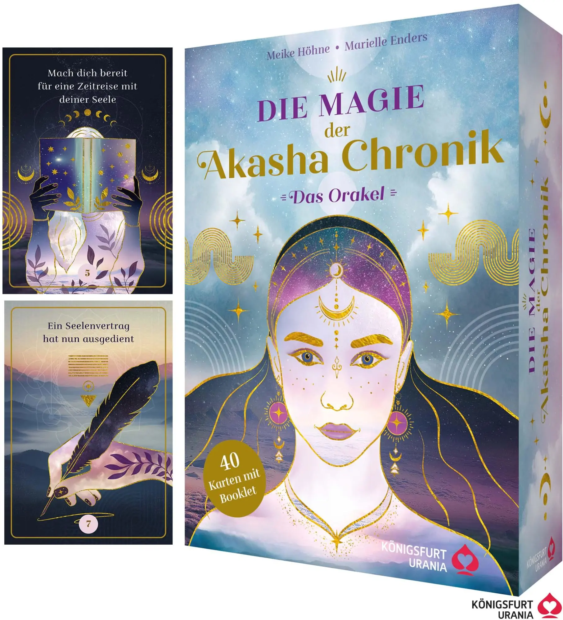 Cover: 9783868268225 | Die Magie der Akasha Chronik - Das Orakel - 40 Orakelkarten und...