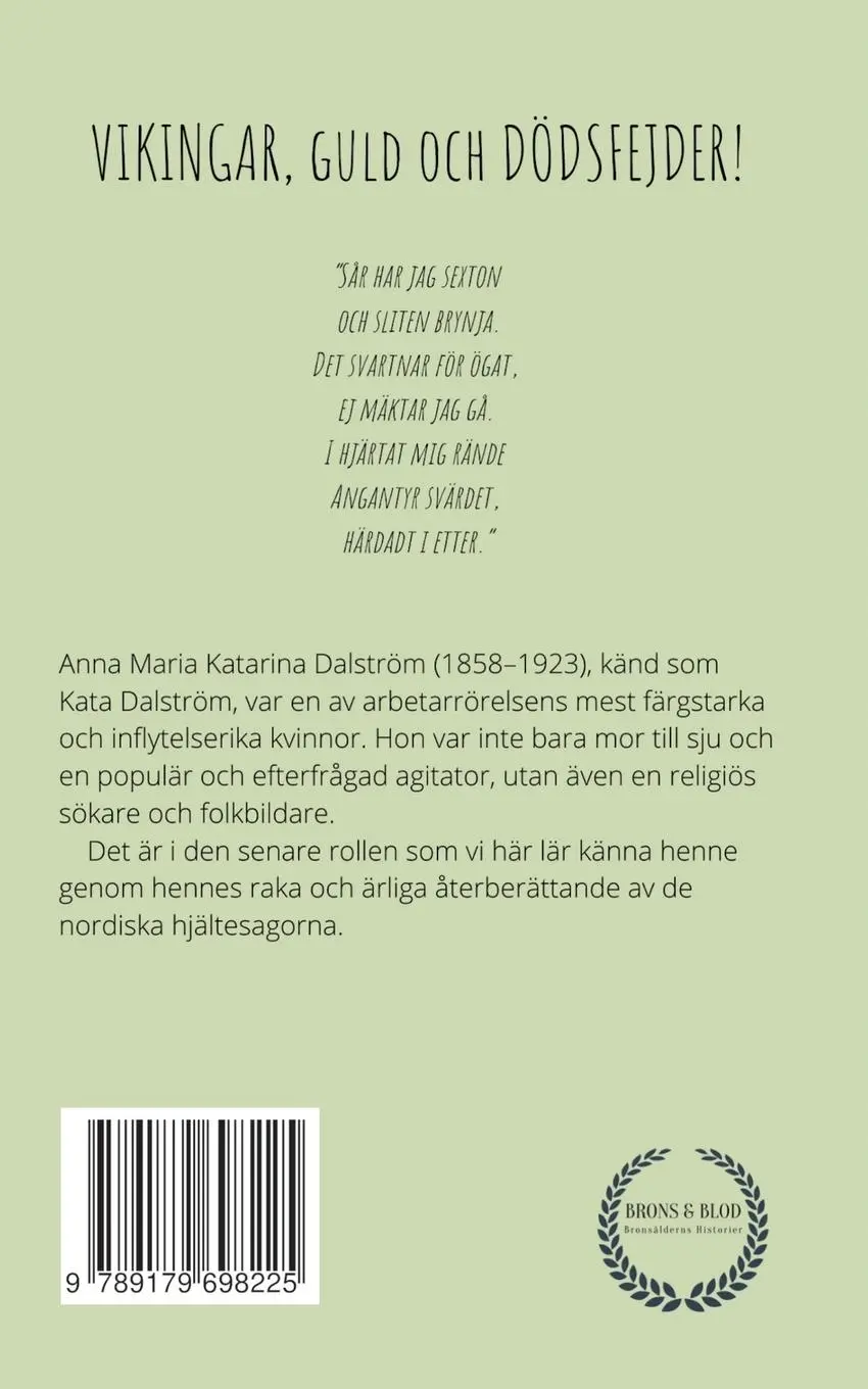Rückseite: 9789179698225 | Nordiska Hjältesagor | Berättade för Barn och Ungdom Andra Samlingen