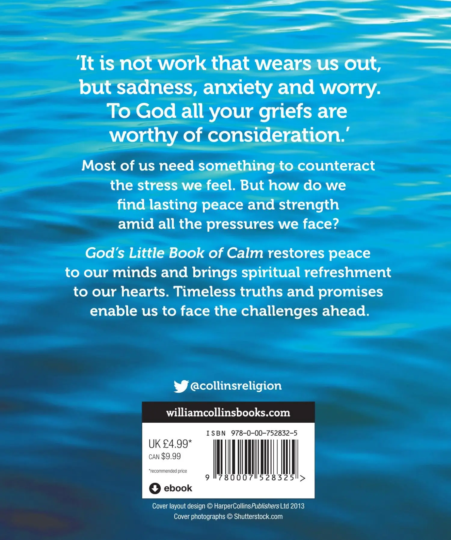 Rückseite: 9780007528325 | God's Little Book of Calm | Words of Peace and Refreshment | Daly