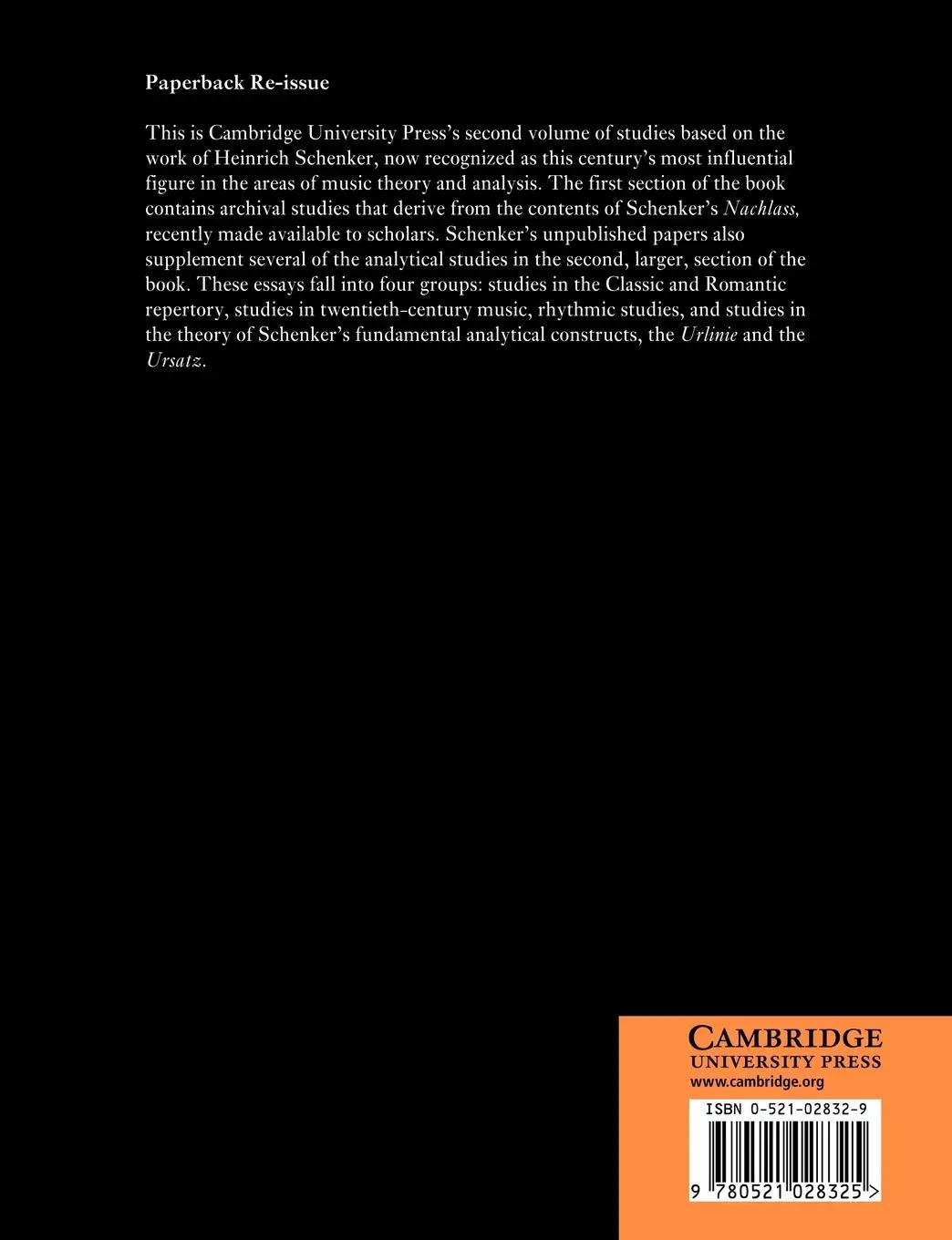 Rückseite: 9780521028325 | Schenker Studies 2 | Carl Schachter (u. a.) | Taschenbuch | Buch