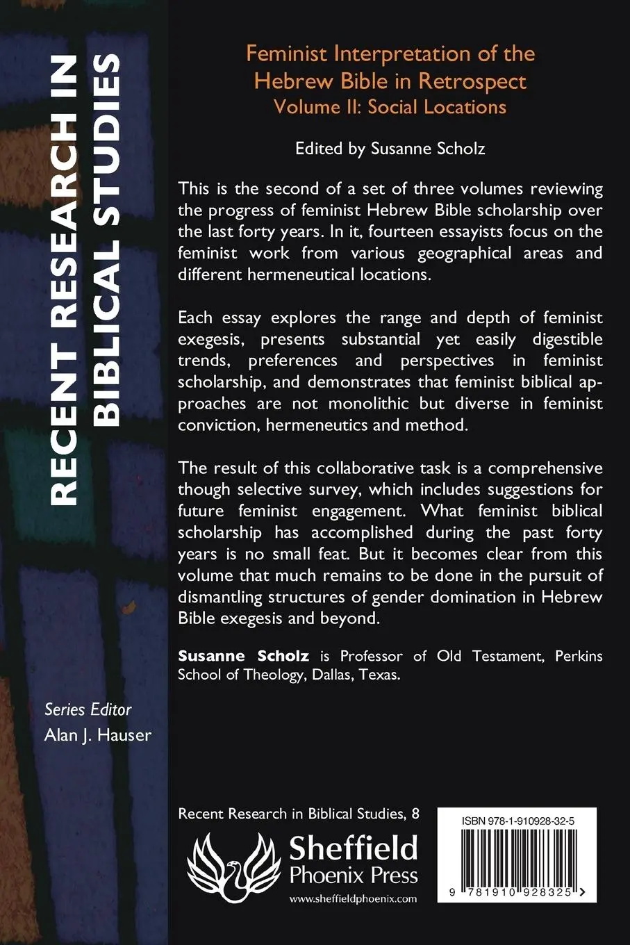 Rückseite: 9781910928325 | Feminist Interpretation of the Hebrew Bible in Retrospect | Scholz