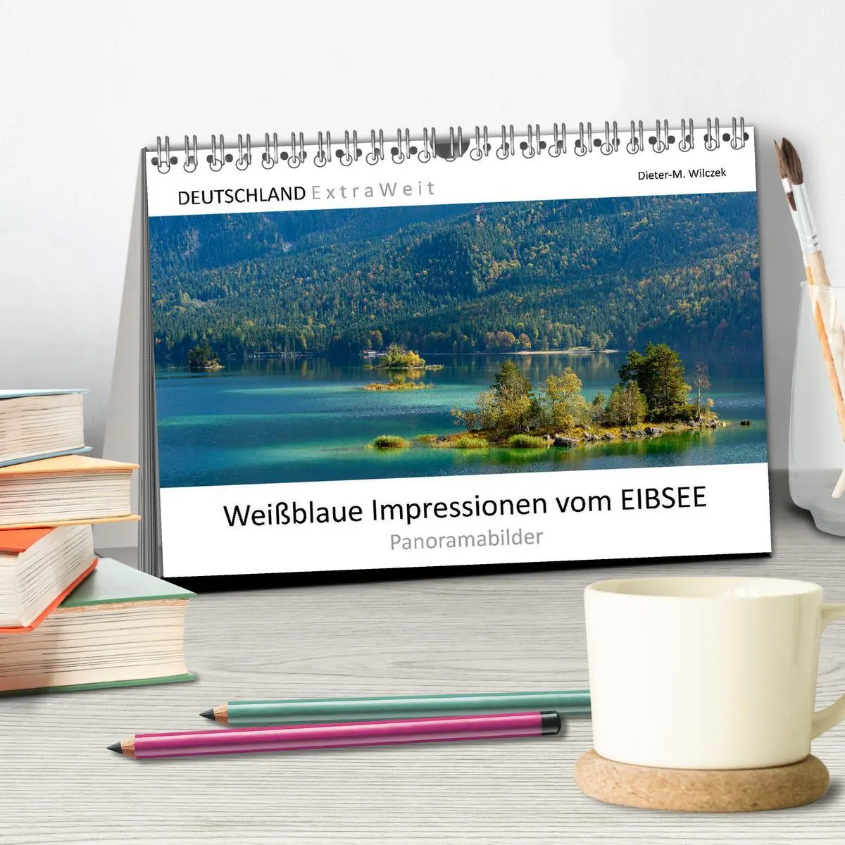 Bild: 9783457788325 | Weißblaue Impressionen vom Eibsee (Tischkalender 2026 DIN A5 quer),...
