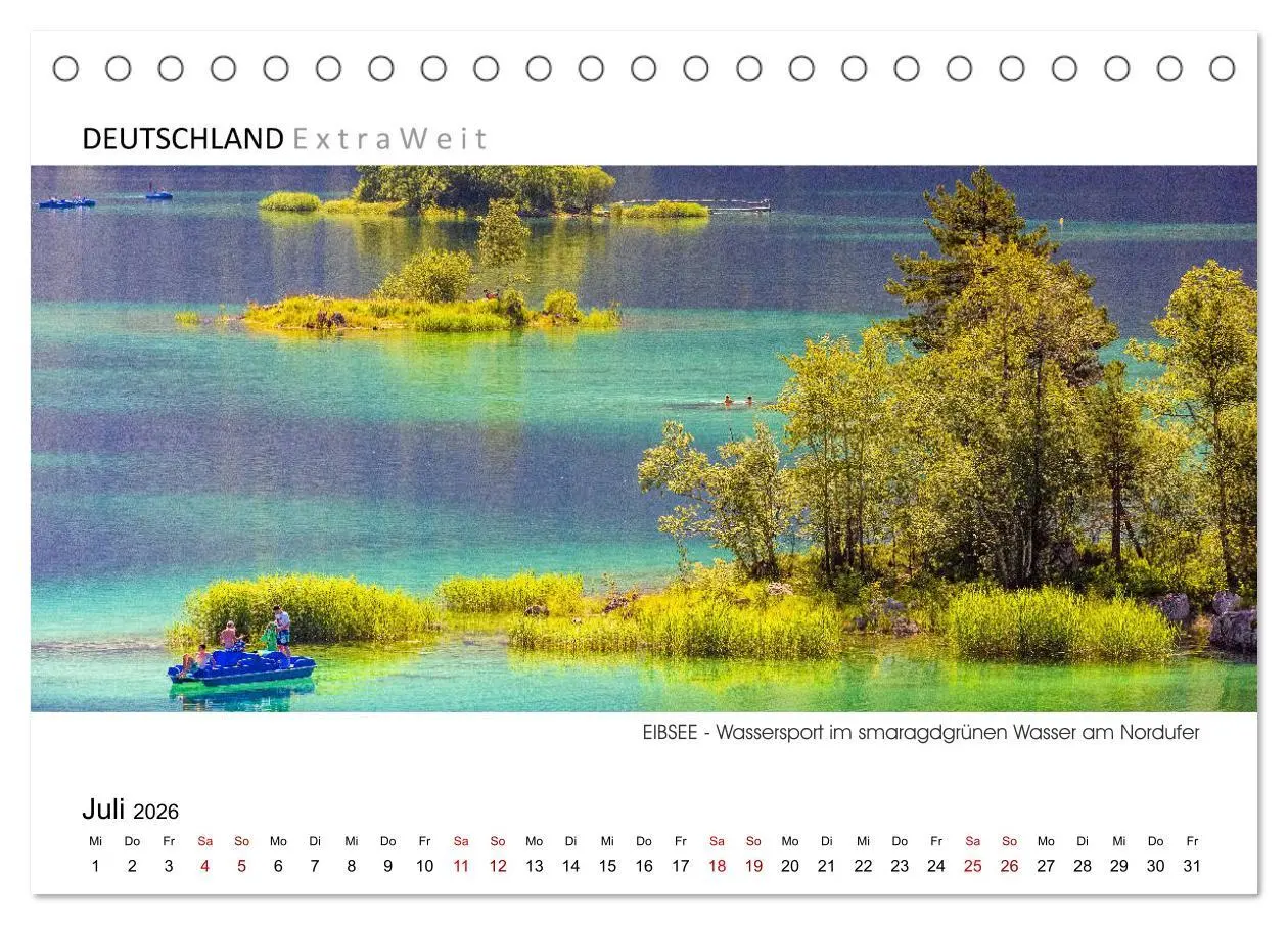 Bild: 9783457788325 | Weißblaue Impressionen vom Eibsee (Tischkalender 2026 DIN A5 quer),...