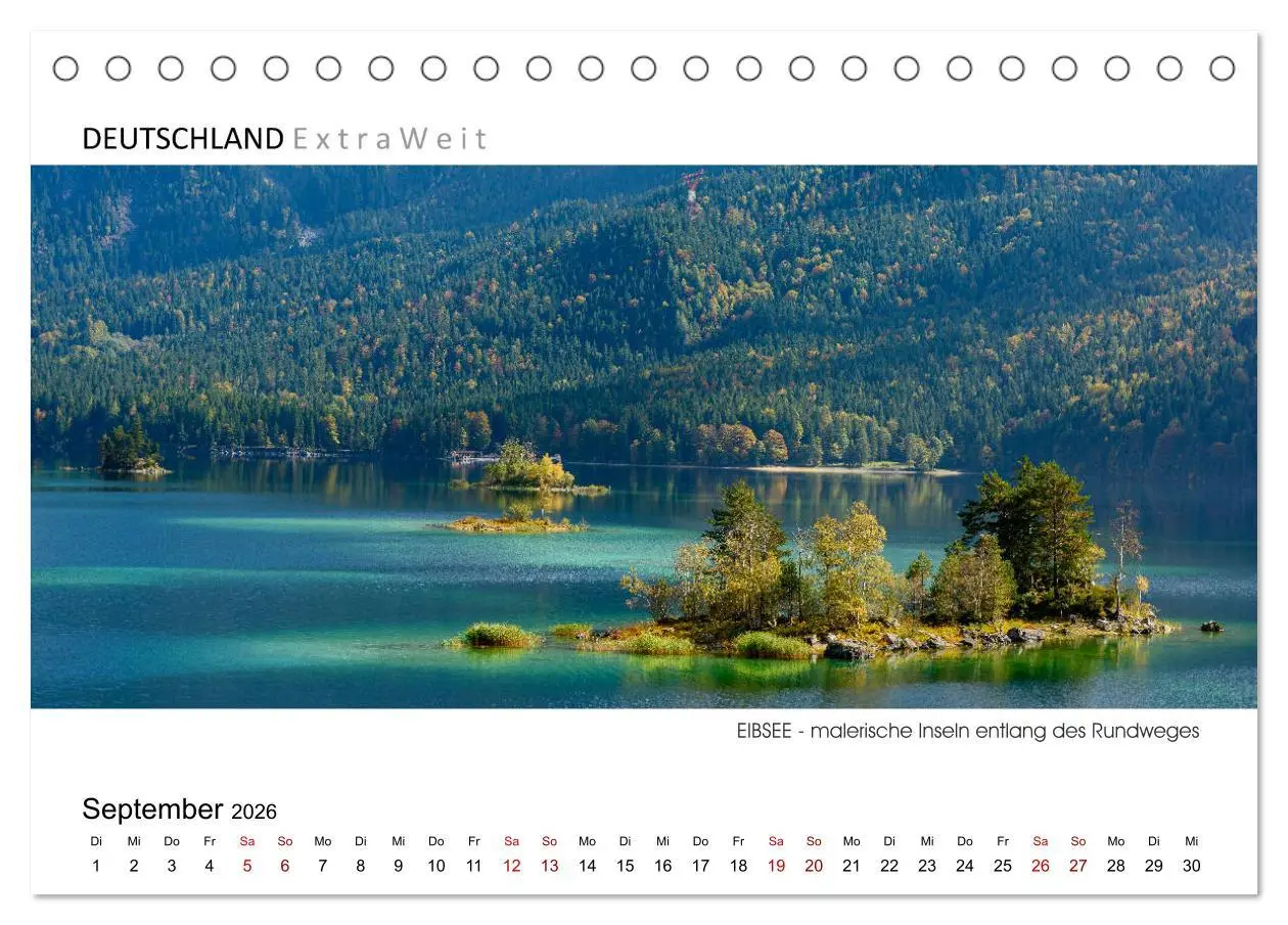 Bild: 9783457788325 | Weißblaue Impressionen vom Eibsee (Tischkalender 2026 DIN A5 quer),...