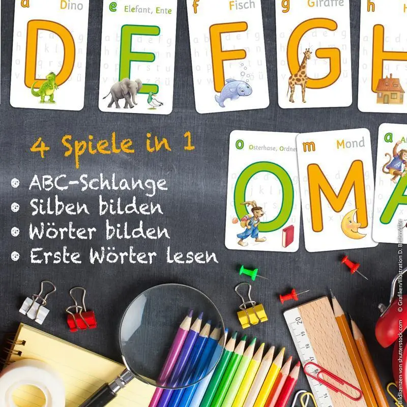 Bild: 4042677728425 | Abenteuer Schule - ABC | Spielkartenfabrik Altenburg GmbH | Spiel