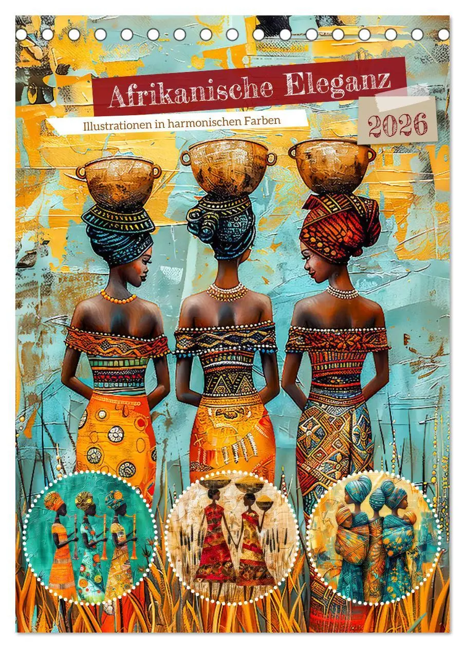 Cover: 9783516248425 | Afrikanische Eleganz - Illustrationen in harmonischen Farben...