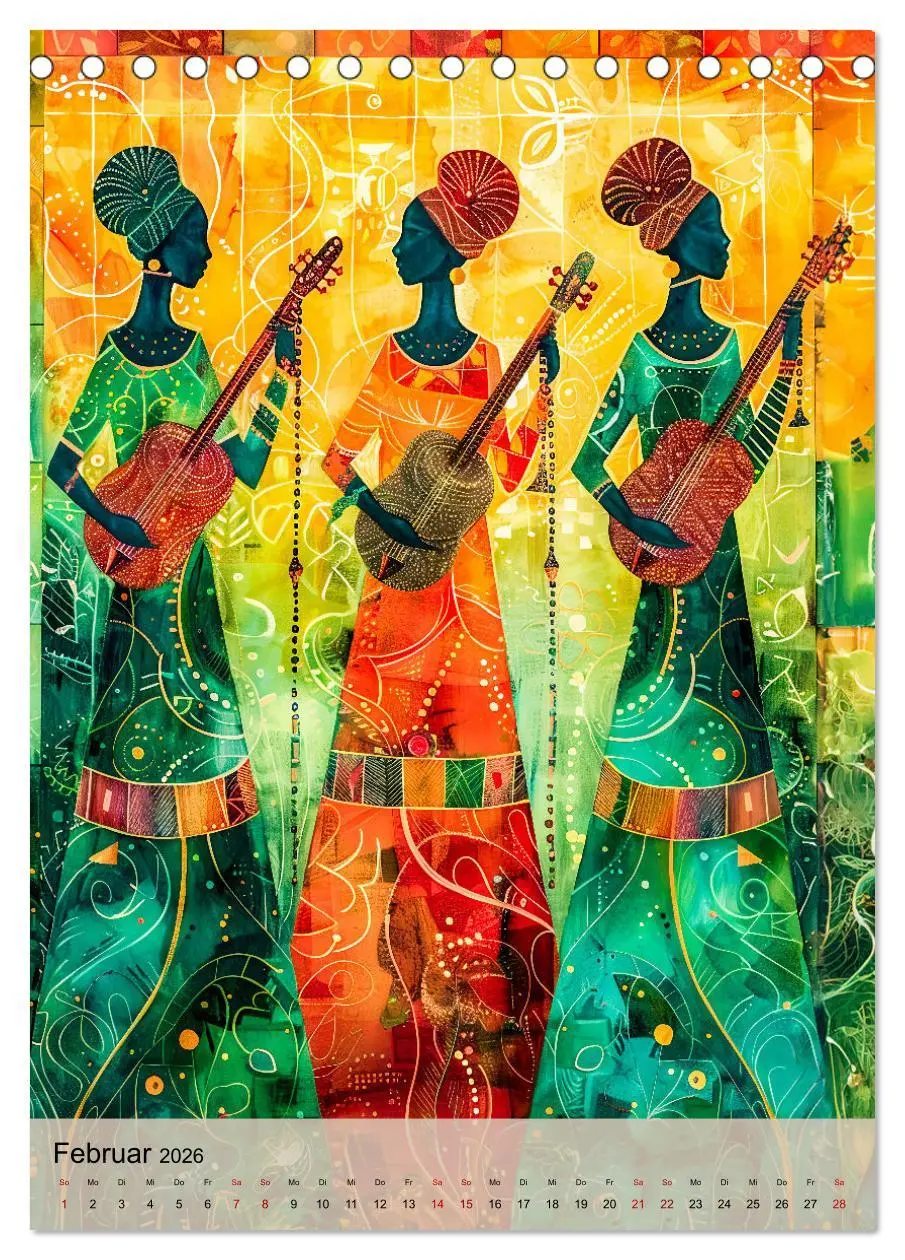 Bild: 9783516248425 | Afrikanische Eleganz - Illustrationen in harmonischen Farben...