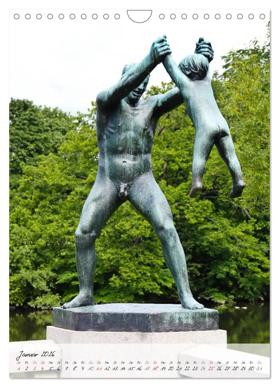 Bild: 9783516488425 | Vigeland (Wandkalender 2026 DIN A4 hoch), CALVENDO Monatskalender