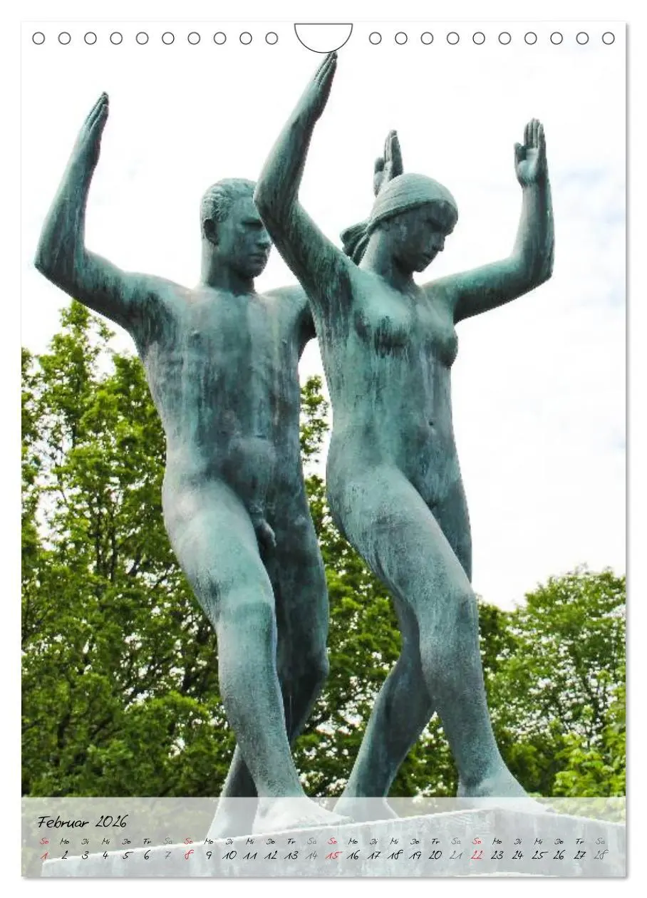 Bild: 9783516488425 | Vigeland (Wandkalender 2026 DIN A4 hoch), CALVENDO Monatskalender